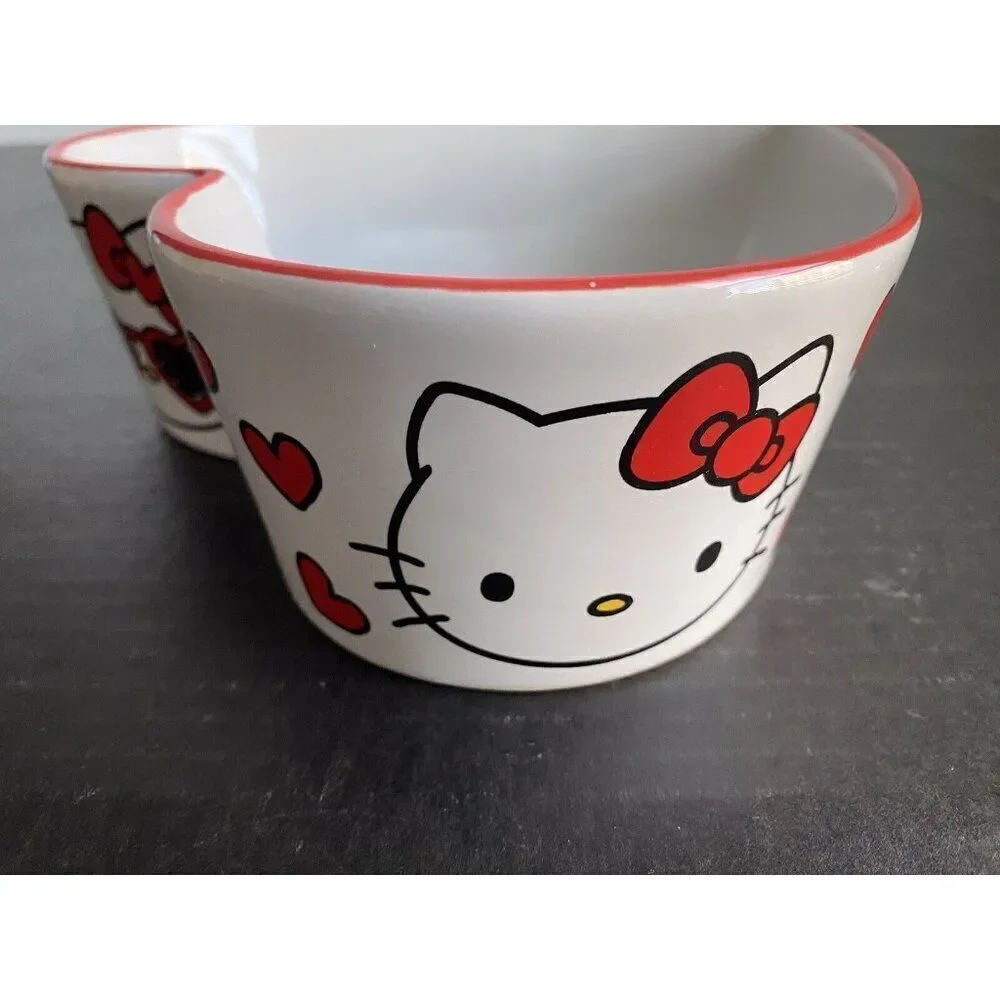 Sanrio Hello kitty Heart Shaped Ceramic Casserole Baking Dish Love Letter NEW‎